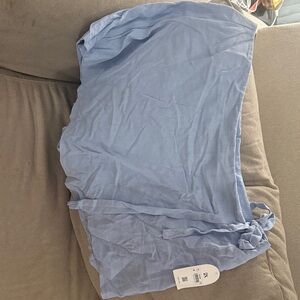 ARULA Light Blue Wrap Skirt